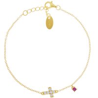Bracciale Amen Donna Croci in Argento Zircone BRCRGBRZ3 - BRCRGBRZ3